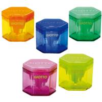 Temperamatite con contenitore - 3 fori - con serbatoio - colori assortiti - Giotto - 233000 - 8000825233005 - DMwebShop - 1