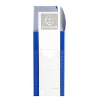 Scatola per archivio box - con bottone - 25 x 33 cm - dorso 4 cm - blu - Exacompta - 54632E - 3130630546320 - DMwebShop - 2