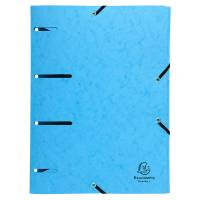 Cartellina 3 lembi forata - con elastico Punchy - cartoncino lustre - A4 - colori assortiti - conf. 25 pezzi - Exacompta - 447100E - 3130634471000 - DMwebShop - 4