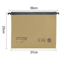 Cartella sospesa cassetto Cartesio - 39 cm - fondo U - 37 x 25 cm - avana - conf. 25 pezzi - Bertesi - 100/395 3-A1 - 8058983260722 - DMwebShop - 1