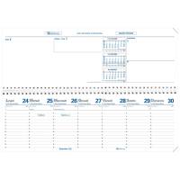 Agenda settimanale Agendascop 2026 con spirale copertina Impala 30 x 10 cm nero - 2383 - 1