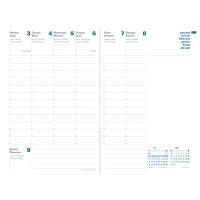 Agenda settimanale Presidente Equology 2026,21 x 27 cm rosso - 2394 - 1