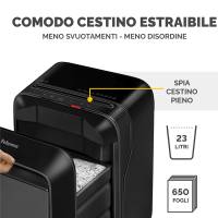 Distruggidocumenti LX 211 a microframmenti nero - 3035 - 4