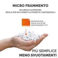 Distruggidocumenti LX-221 - a microframmenti - nero - Fellowes - 5050401 - 50043859751551 - DMwebShop - 3