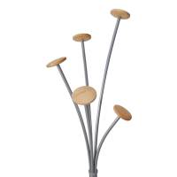 Appendiabiti Festival M - 5 posti - 175 cm - grigio-legno chiaro - Alba - PMFESTW M - 3129710017058 - DMwebShop - 2