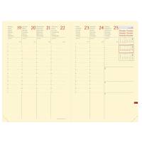 Agenda settimanale Ministro Prestige 2026,16 x 24 cm silk bordeaux - 2418 - 1