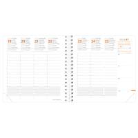 Agenda settimanale Time Life 2026,16 x 16 cm rosa iridescente - 2433 - 1