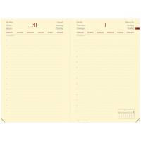 Agenda giornaliera Daily 21 Prestige 2026,13 x 21 cm copertina Silk bordeaux - 2465 - 1