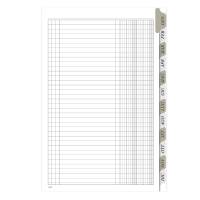 Registro Scadenzario spiralato Gennaio-Dicembre - 29,7x21 cm - 8 fogli - Data Ufficio - 2116A1243G - 8008842581246 - DMwebShop - 1