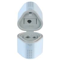 Temperamatite Grip 2001 con contenitore - 3 fori - sky blue - con doppio serbatoio - Faber Castell - 183874 - 4005401838746 - DMwebShop - 1