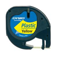Nastro Letratag 912020 - in plastica - 12 mm x 4mt - giallo - Dymo - S0721620 - 71701913326 - DMwebShop - 1