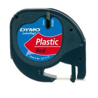Nastro Letratag 912030 - in plastica - 12 mm x 4 mt - rosso - Dymo - S0721630 - 5411313912037 - DMwebShop - 1