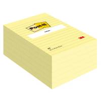 Blocco foglietti - giallo Canary - a righe - 102 x 152 mm - 100 fogli - conf. 6 pezzi - Post-it - 7100172753 - 32164A - DMwebShop - 1