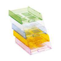 Vaschetta portacorrispondenza TR25310 - 26 x 34 x 6 cm - verde trasparente - conf. 10 pezzi - Arda - TR25310V - 8003438125347 - DMwebShop - 1