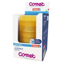Nastro adesivo - 19 mm x 66 mt - cellophane - trasparente - conf. 8 pezzi - Comet - 64160-00031-02 - 4042448838414 - DMwebShop - 1