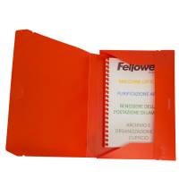 Cartella progetto con elastico - 24 x 35 cm - dorso 3 cm - rosso - conf. 10 pezzi - Fellowes - U140-RO - 8015687007206 - DMwebShop - 2