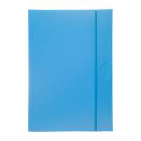 Cartella progetto con elastico - 24 x 35 cm - dorso 3 cm - azzurro - conf. 10 pezzi - Fellowes - U140-AZ - 8015687000405 - DMwebShop - 1