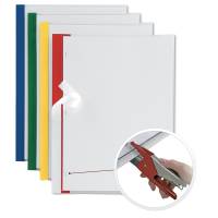 Cartelline Poli 200 PPL - 21 x 29,7 cm - trasparente dorso Rosso - conf. 10 pezzi - Sei Rota - 66230512 - 8004972015736 - DMwebShop - 3