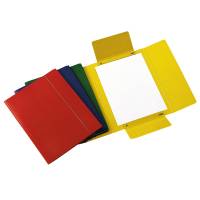 Cartellina con elastico presspan 3 lembi - 700 gr - 25 x 34 cm - rosso - conf. 10 pezzi - Cart. Garda - CG0032PBXXXAE02 - 51438A - DMwebShop - 1
