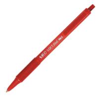Penne a sfera a scatto Soft Feel punta 1 mm rosso - 6896 - 1