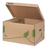 Scatola container EcoBox - 34 x 43,9 x 25,9 cm - apertura superiore - avana - conf. 10 pezzi - Esselte - 623918 - 4049793038568 - DMwebShop - 1