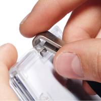 Portabadge PushBox Trio 3 tessere inseribili 5,4 x 8 - 7 cm - 6923 - 3