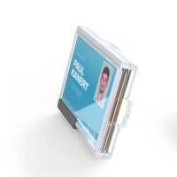 Portabadge PushBox Trio 3 tessere inseribili 5,4 x 8 - 7 cm - 6923 - 5