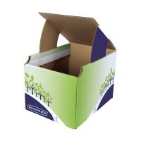 Cestino riciclo da riciclo - 31,5 x 60,8 x 42,7 cm - conf. 5 pezzi - Fellowes - 8049301 - 43859733408 - DMwebShop - 1