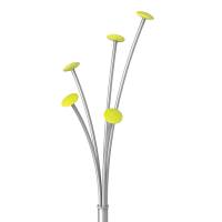 Appendiabiti - con portaombrelli - 5 posti - 187 cm - grigio-verde - Alba - PMFESTY2 V - 3129710013258 - DMwebShop - 2