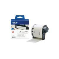 Rotolo etichetta continua - nero-bianco - 62 mm x 30,48 mt - Brother - DK22205 - 4977766628198 - DMwebShop - 1