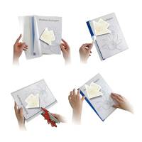 Cartelline Poli 200 PPL - 21 x 29,7 cm - trasparente dorso Verde - conf. 10 pezzi - Sei Rota - 66230505 - 8004972015750 - DMwebShop - 2