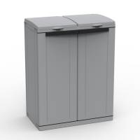 Contenitore EcoCab 2 per raccolta differenziata 68x39x88,7 cm 2 portasacco da 100 lt - 8833 - 1