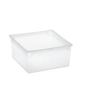 Contenitore multiuso Light Box lt 37,8x39,6x18,5 cm 23 lt plastica trasparente - 8478 - 1