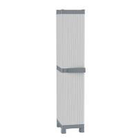 Armadio Domino Wave PPL - a 1 anta base 2350 - 35 x 43,8 x 181,8 cm - grigio Terry - 1002567 - 8005646025679 - DMwebShop - 1