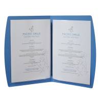 Portamenu' Rio - A4 - 24 x 34 cm - blu - 1 inserto doppio incluso - Securit - MC-RCA4-BU - 8718226497529 - DMwebShop - 1
