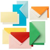 Scatola 100 cartoncini 200 gr 100 buste 90 gr arcobaleno formato 4 Favini A57X151 - 8460 - 1