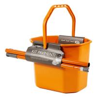 Kit per pavimenti Secchiostrizza secchio con strizzatore 12 lt piu mop 240 gr - 8228 - 1