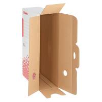 Scatola archivio Speedbox - dorso 10 cm - 35 x 25 cm - bianco e rosso - conf. 25 pezzi - Esselte - 623908 - 4049793025988 - DMwebShop - 2