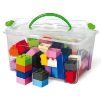 Mattoncini Midi da costruzione - in ABS - colori assortiti - bauletto da 70 pezzi - Cwr - 12353/1 - 8004957123531 - DMwebShop - 2