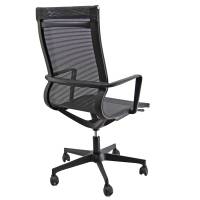 Poltrona direzionale Tekno TKNA schienale alto e braccioli inclusi nero - 7961 - 1