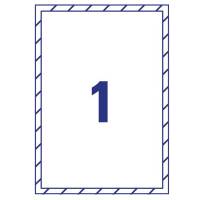 Etichette adesive per finestre - in carta - con pellicola - laser - rimovibili - 210 x 297 mm - 1et/fg - 10 fogli - bianco - Avery - L9001-10 - 4004182334904 - DMwebShop - 1