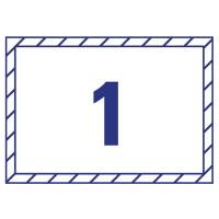 Etichette adesive per finestre in carta con pellicola laser rimovibili bianco - 11102 - 1