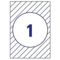 Etichette adesive per finestre in carta con pellicola laser rimovibili bianco - 11099 - 1