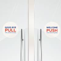 Etichette adesive per finestre in carta con pellicola laser rimovibili bianco - 11099 - 2