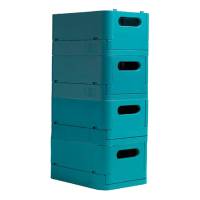 Scatola pieghevole The Smart Case midi Skandi 27,6 x 18,8 x 12 cm blu pacifico - 9972 - 3