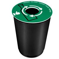 Coperchio raccolta vetro per cestino 133R diametro 38 cm PVC verde Cep - 9994 - 1
