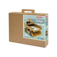 Set scrivania Vintage Caramel 5 accessori ocra - 10599 - 1