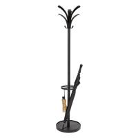 Appendiabiti - con portaombrelli - 6 posti - 175 x 38 cm - nero - Alba - PMBRIO N - 3129710012985 - DMwebShop - 1