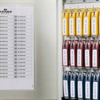 Cassetta portachiavi da parete Key Box 30,2x11-8x28 cm 18 posti grigio - 10438 - 2