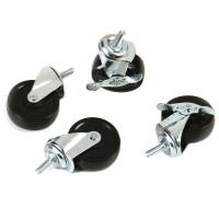 Set Archimede Light 4 ruote per librerie metallo e plastica cromato - 12188 - 1